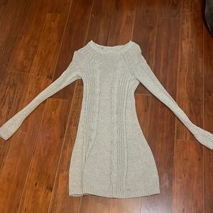 gray hollister sweater dress